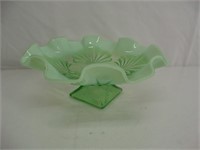 Art Glass Pedestle Bowl