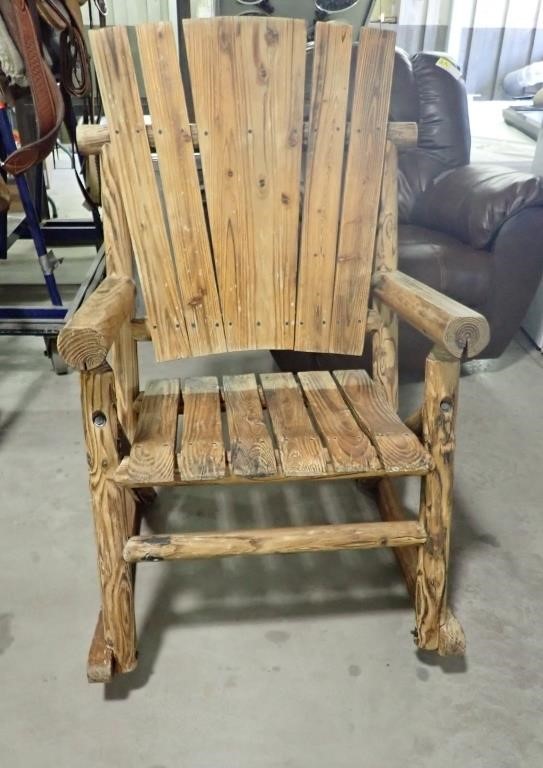 LOG ROCKING CHAIR