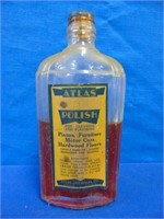 Vintage Bottle Of Atlas Cedar Oil Polish