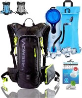 FREEMOVE Hydration Water Backpack 3in1 with 2L Bla