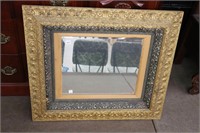 ORNATE GOLD FRAME WITH MIRROR INSERT 30X26