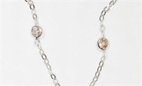 37R- 10k pink diamond 0.41ct necklace -$1,550