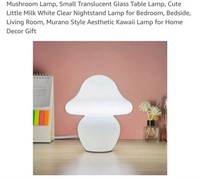 MSRP $27 Glass Mushroom Lamp