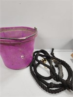 Water pail and lead rope
