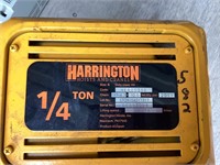 HARRINGTON 1/4 TON ELECTRIC CHAIN HOIST
