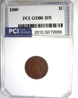 1868 Cent PCI GD06 BN