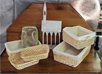 Wood Church Decor, Lined Baskets & More