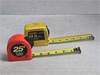 2- 25 ft tape measures