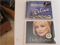 Sealed Celine Dion & Dolly Parton CDs