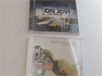 Sealed Bon Jovi & Kelly Clarkson CDs