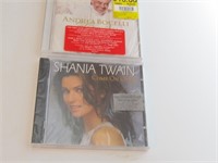 Sealed Shania Twain & Andrea Bocelli CDs