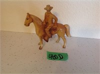 cast iron horse & cowboy