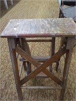Drop front stool