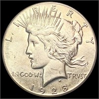 1928 Silver Peace Dollar NEARLY UNCIRCULATED