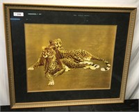 Paul Longenecker Pair of Cheetahs Framed Print