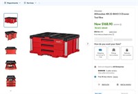 B8095  Milwaukee 48-22-8443 3-Drawer Tool Box