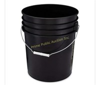 5 gal Black HDPE Plastic UN Rated Bucket