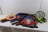 Various Racquest-Tennis, Handball, Badminton&more