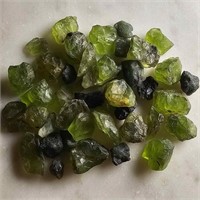 244 Ct Rough Peridot Gemstones Lot