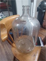 Five Gallon Glass Water Jug- Has Chip on Lip