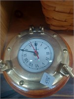 Ship Time  Port Hole Style Clock