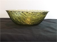 9" Avocado Green Indiana Weavetex Bowl