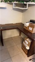 Handmade corner desk 52 inches wide from corner