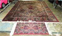 Karastan "Kirman" Area Rug with Fringe Ends