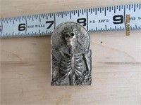 Grateful Dead Pin Skeleton Metal