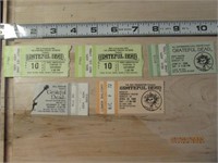 5 Grateful Dead Ticket Stubs 1986