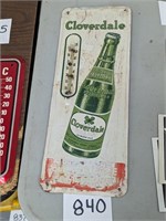 Cloverdale Soda 15" Thermometer - missing tube