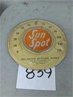 Vintage Sun Spot 6" Thermometer - Collinsville, IL