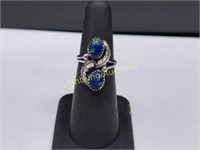 STERLING SILVER AZURITE RING