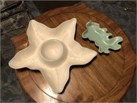 Vintage Shoreline Ceramic Dip Platter