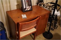 Vintage Sewing Machine, Desk, & Chair