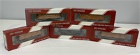 Five Red Caboose HO Scale Rail Cars