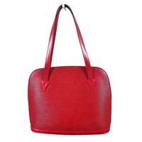 Louis Vuitton Red Epi Lussac Shoulder Bag