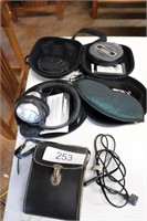 Bose headphones, CD player and binolors