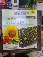 Prefilled seed starter