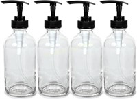 Vivaplex  8oz  Clear Glass Bottles with Pumps
