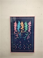 1985 Austin Aquatic Festival Signed Poster
