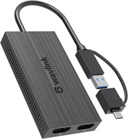 NEW $78 USB 3.0 To Dual HDMI Adapter 4K 1080P