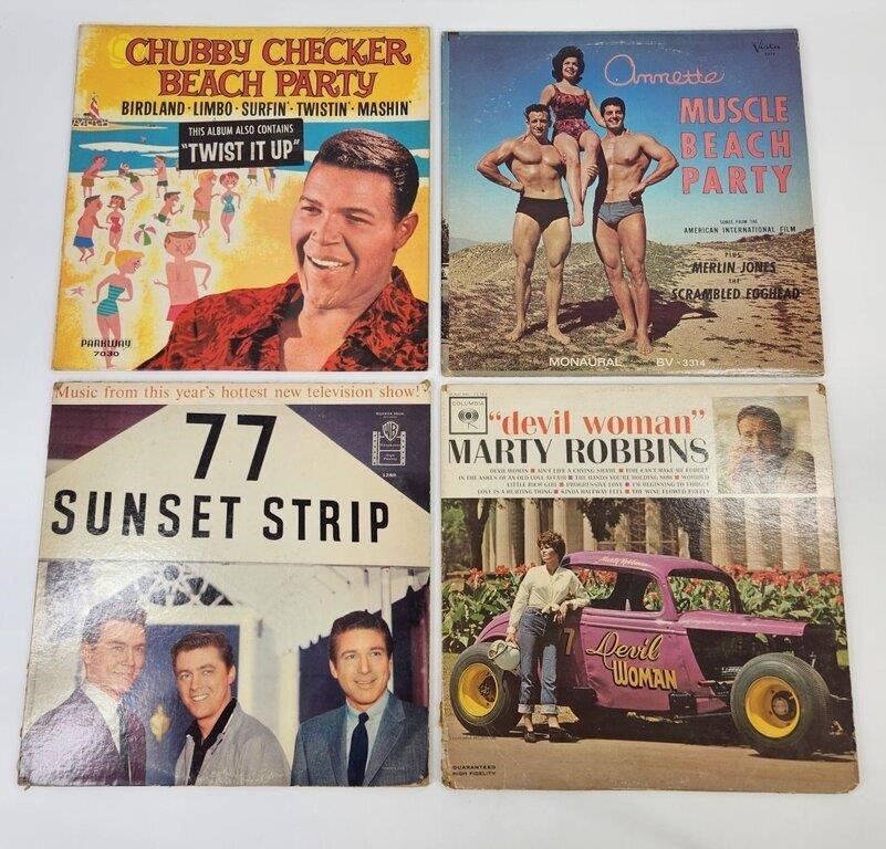 MUSCLE BEACH, CHUBBY CHECKER, 77 SUNSET, DEVIL WON