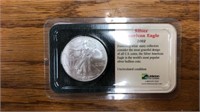 2002 American Silver Eagle dollar coin