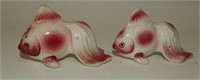 Vintage Pink & White Fantail Goldfish