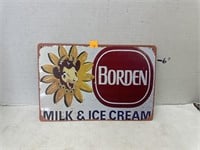 Milk & Ice Cream Metal Sign