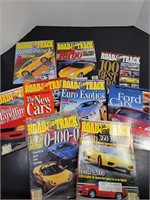Lot of 9 Road and Track Magazines