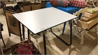 Laminate drafting table with metal legs, 30 x 42 x