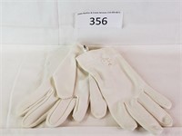 Vintage Pair of White Silk Children's Gloves