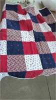 Estate. Baby Quilt. Really Nice! Red, White &